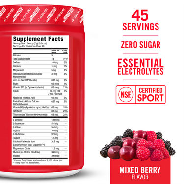 HYDRATION MIX / Mixed Berry - 45 Servings